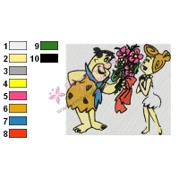 Flintstones Embroidery Cartoon 18